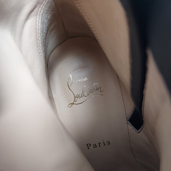 Christian Louboutin Black Turela Leather Ankle Boot - Picture 6 of 11